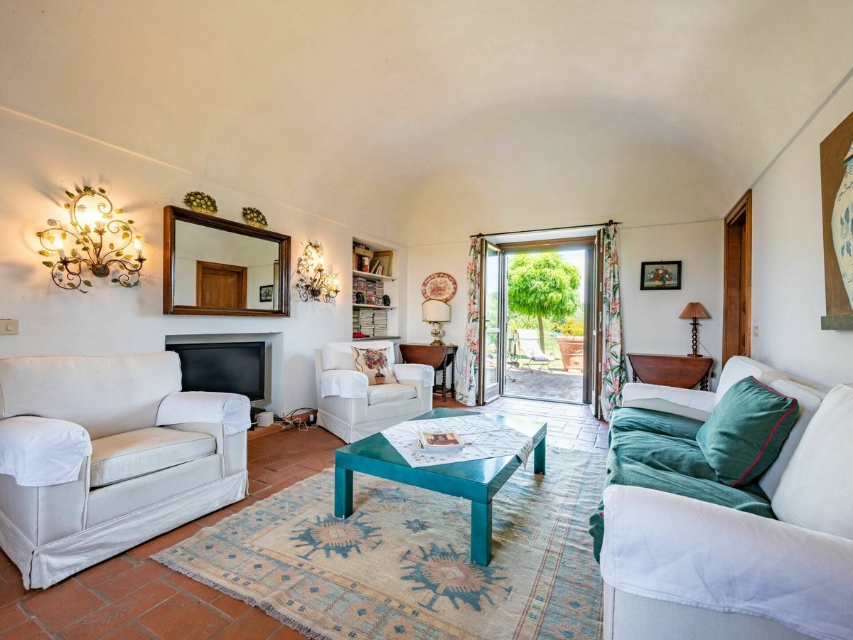 A sitting room at Bric del Vento, Soglio